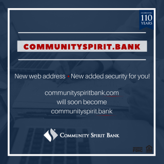 Community Spirit Bank News Item